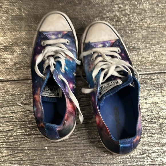 Rare Galaxy Converse All Star Space Purple Nebula Shoes Women’s - Picture 4 of 6